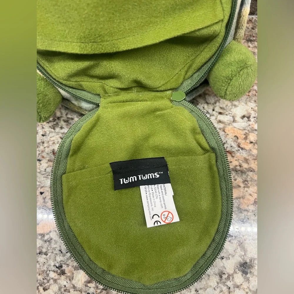 VTG Tum Tums Frog Plush CD Holder Computer Expressions Stuffed Animal Toy 2004 - Picture 3 of 6